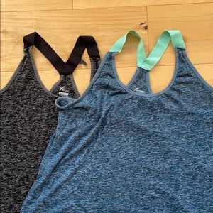 2-pack Old Navy Athletic Tank Tops: Gray and Green